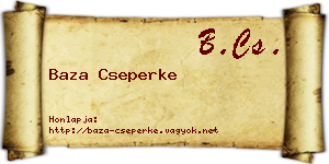 Baza Cseperke névjegykártya